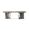 Audo Copenhagen Androgyne lounge-table sohvapöytä Grey Galaxy -marmori - sohvapöydät Spazio