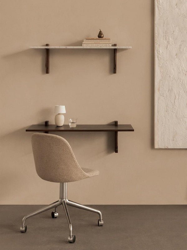 Audo Copenhagen, Corbel, työpöytä, 30x100x45 cm, tammiviilu, massiiivitammi, teräs - Pöydät Spazio