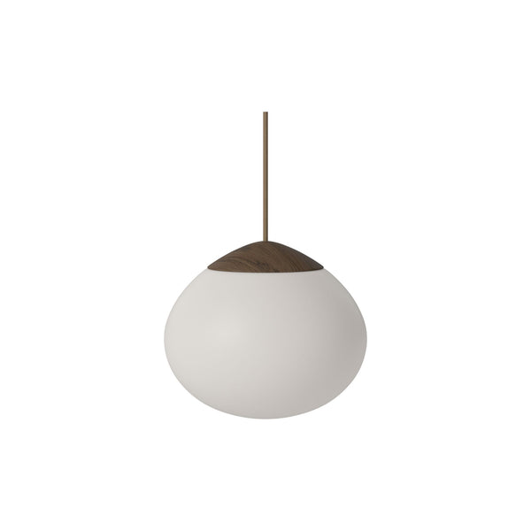 Bolia Acorn riippuvalaisin mattaopaalilasi varjostin ruskea tammi D21 cm - valaisimet Spazio