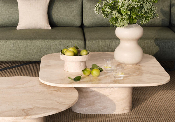 Bolia Eida Terassipöytä Beige marmori - Piha ja terassi Spazio