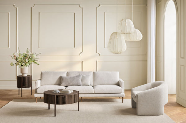 Bolia Mielo nojatuoli loungetuoli Monza beige kangas - Nojatuolit Spazio