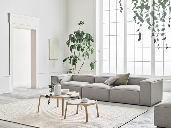 Bolia Mix Sivupöytä 46 cm valkokäsitelty tammi marmori, sohvapöydät