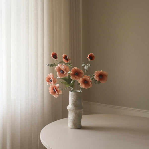 Botane Anemone kukat, samppanja vaasissa - tekokukat Spazio