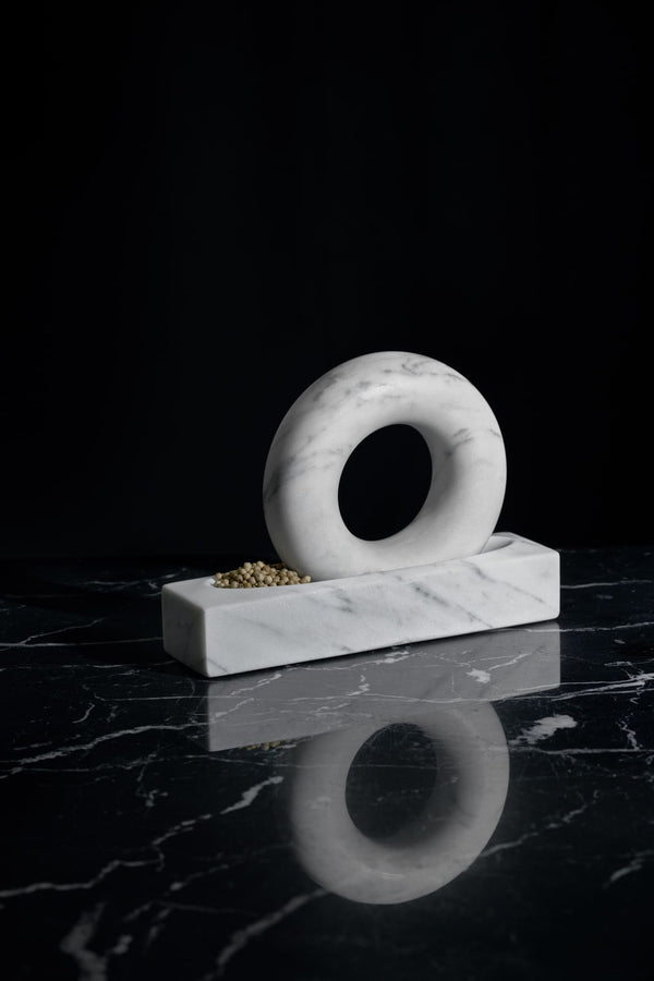 Design House Stockholm Tondo Mortteli survin marmori valkoinen - keittiötarvikkeet Sapazio
