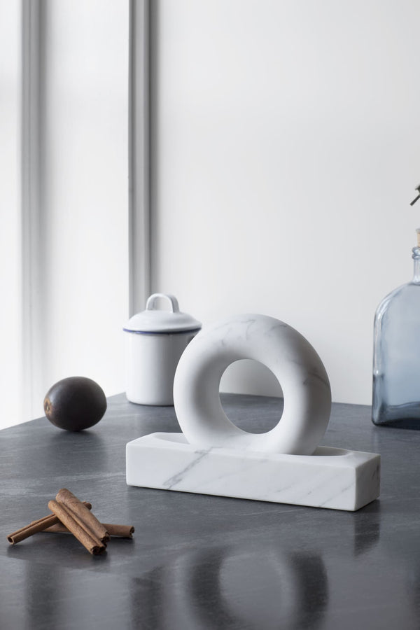 Design House Stockholm Tondo Mortteli survin marmori valkoinen - keittiötarvikkeet Sapazio