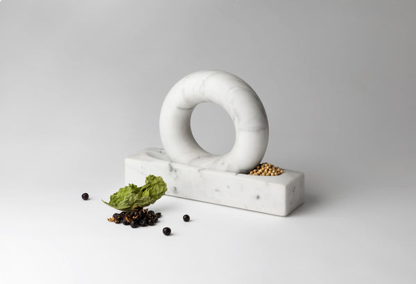 Design House Stockholm Tondo Mortteli survin marmori valkoinen - keittiötarvikkeet Sapazio