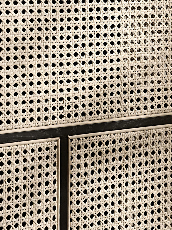 Design House Stockhom Air senkki matala musta rottinki - säilytyskalusteet Spazio