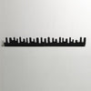 Desing House Stockholm, Wave seinänaulakko, 2-pack, musta Naulakot Design House Stockholm