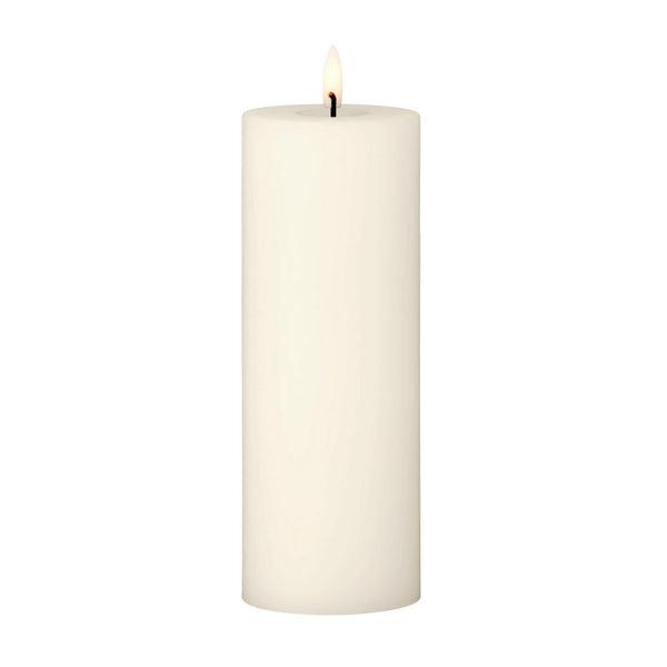 Ester & Erik, LED pilarikynttilä, 20cm, soil green - kynttilänjalat ja kynttilät Spazio