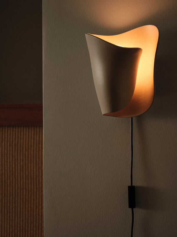 Oyster sconce seinävalaisin, eri värejä