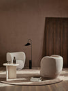 Ferm Living Rico pyörivä nojatuoli soft boucle luonnonvalkoinen/hiekka - nojatuolit ja rahit Spazio