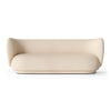 Ferm Living Rico sohva 3-istuttava brushed luonnonvalkoinen - sohvat Spazio