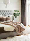 Fluffy torkkupeitto, Taupe - Spazio