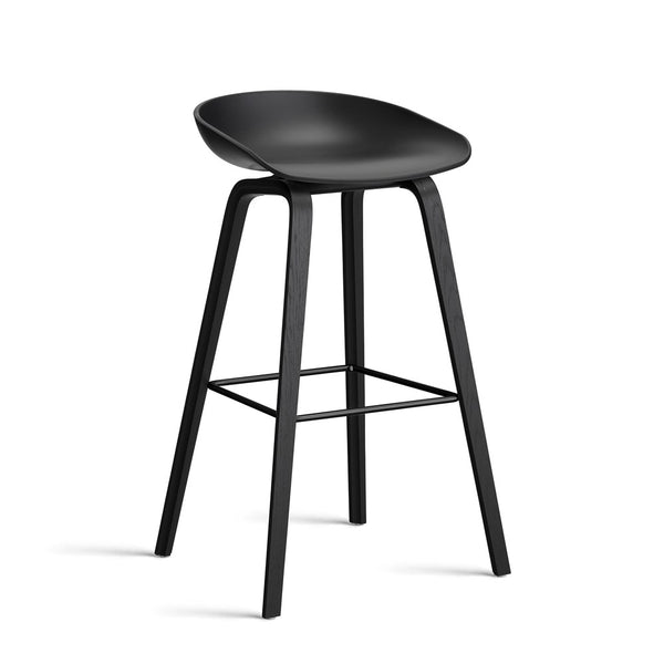 HAY AAS32 Baarituoli korkea 75 cm musta - Tuolit Spazio