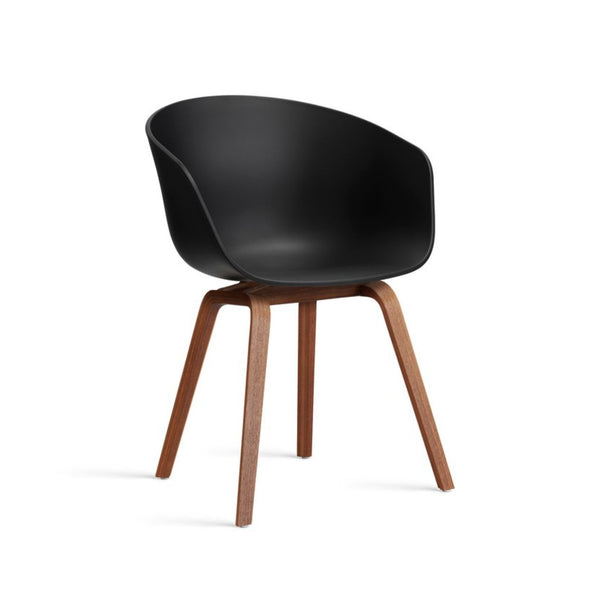 HAY, About a chair AAC22 tuoli, lakattu pähkinä/musta - tuolit Spazio