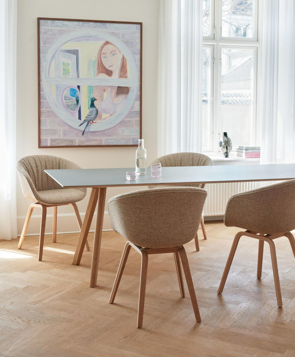CPH30 ruokapöytä, 90x200, lakattu pähkinä - Spazio