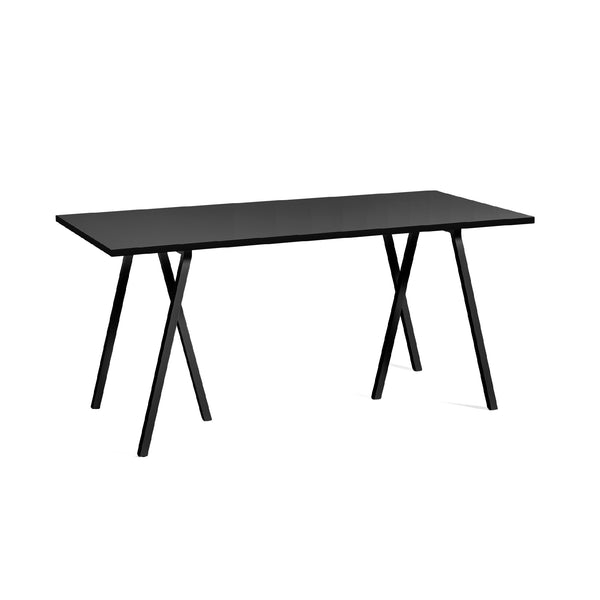 Loop Stand ruokapöytä, useita kokoja, musta linoleum