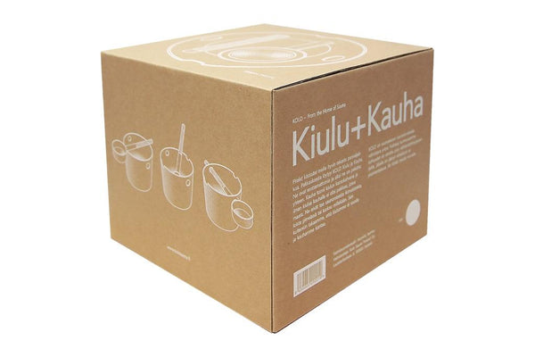 Kolo Kiulu ja kauha valkoinen -saunatarvikkeet Spazio
