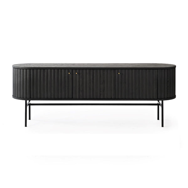 Kristensen & Kristensen Velvet HIFI tv-taso 185 cm matala Musta - Säilytyskalusteet Spazio