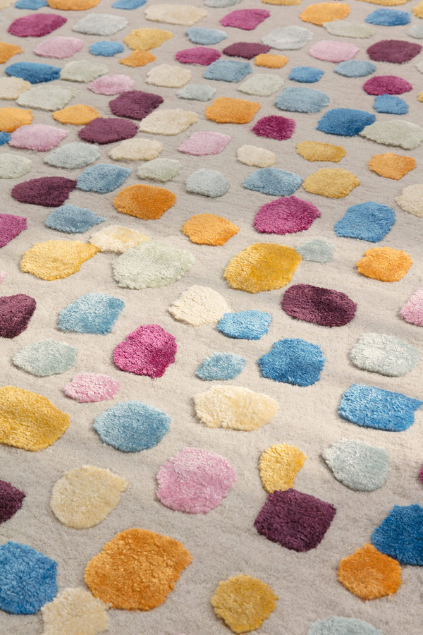 Dotted matto, useita kokoja, multicolor