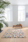 Dotted matto, useita kokoja, multicolor