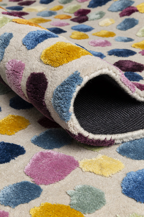 Dotted matto, useita kokoja, multicolor