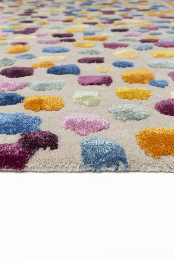 Dotted matto, useita kokoja, multicolor