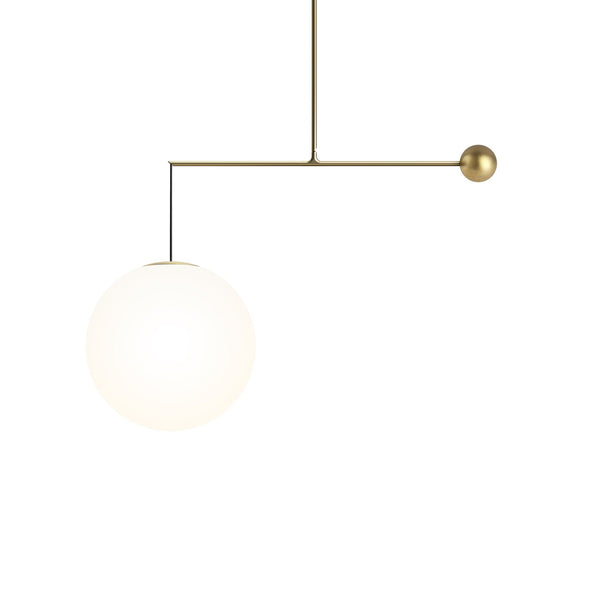Luceplan Malamata Riippuvalaisin iso messinki - Design valaisimet Spazio