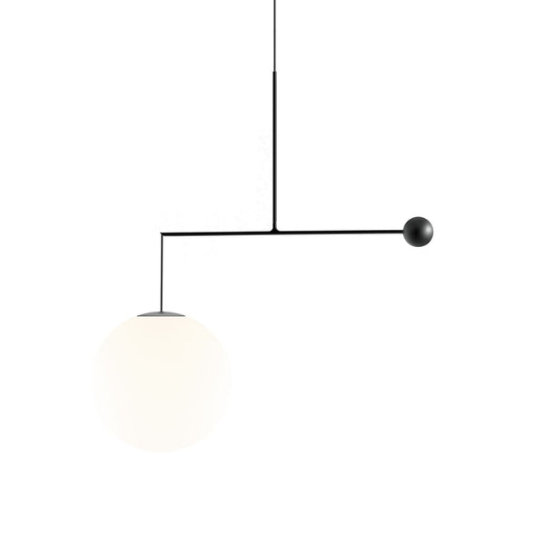 Luceplan Malamata Riippuvalaisin iso musta - Design valaisimet Spazio