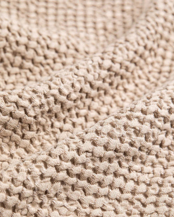 Magic Linen kylpypyyhe Waffle beige - matot ja tekstiilit Spazio