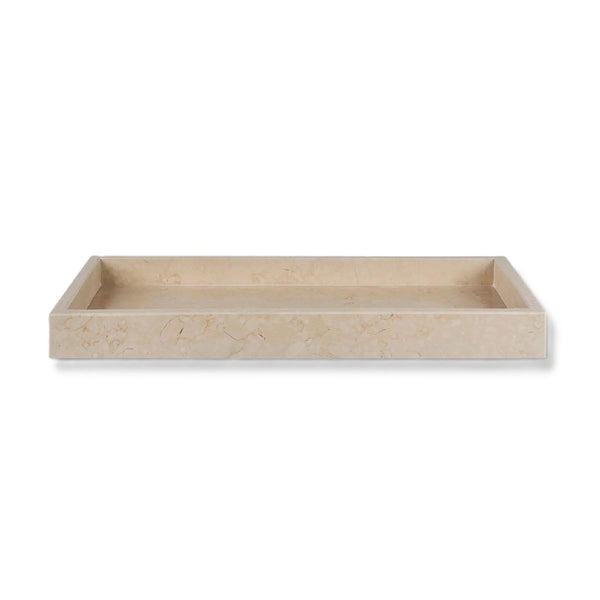 Mette Ditmer Marble Deco tray marmori tarjotin beige - kylpyhuonetarvikkeet ja sisustus Spazio