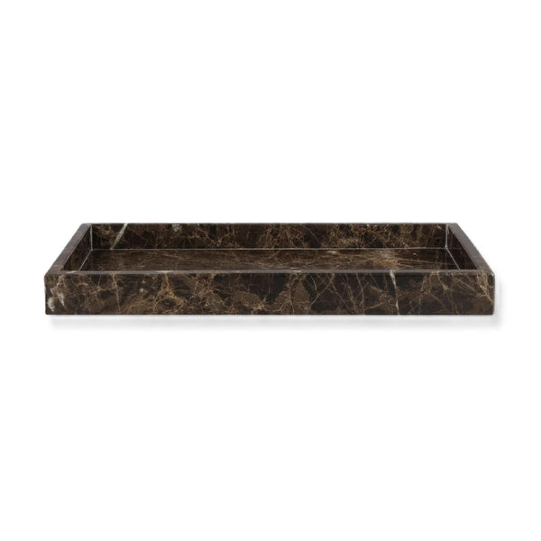 Mette Ditmer Marble Deco tray marmori tarjotin ruskea - kylpyhuonetarvikkeet ja sisustus Spazio