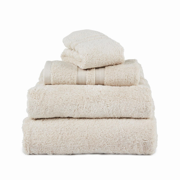 Mille Notti Fontana Organic pyyhe ivory - kylpyhuonetekstiilit Spazio