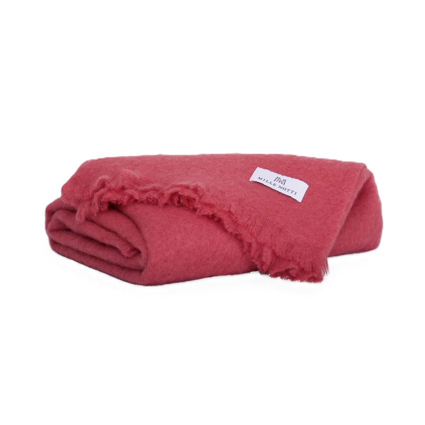 Mille Notti Senzo Plaid torkkupeitto pinkki - matot ja tekstiilit Spazio