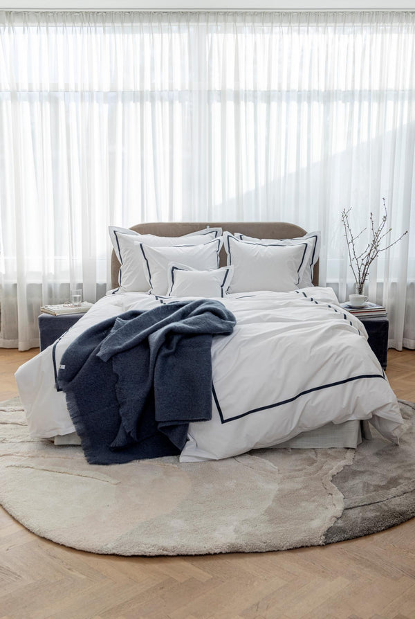 Mille Notti Singolo Organic darkblue - matot ja tekstiilit Spazio
