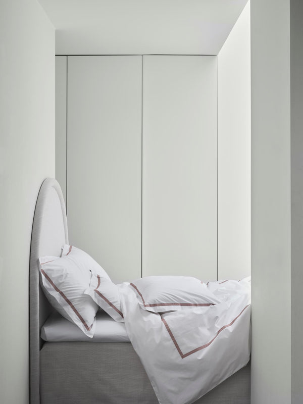 Mille Notti Singolo Organic pussilakana 150x210 cm vaaleanpunainen - matot ja tekstiilit Spazio