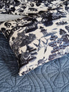 Mille Notti Willow Organic pussilakana 150x210 cm sininen - matot ja tekstiilit Spazio