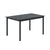 Muuto Linear Steel 70x140 terassipöytä musta - terassikalusteet Spazio