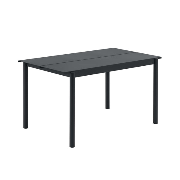 Muuto Linear Steel 70x140 terassipöytä musta - terassikalusteet Spazio