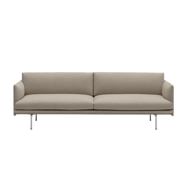 Muuto Outline 3-istuttava sohva ecriture 240 verhoilu - sohvat Spazio