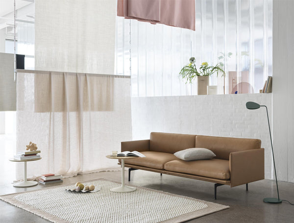 Muuto Outline sohva konjakki refine nahka - sohvat Spazio