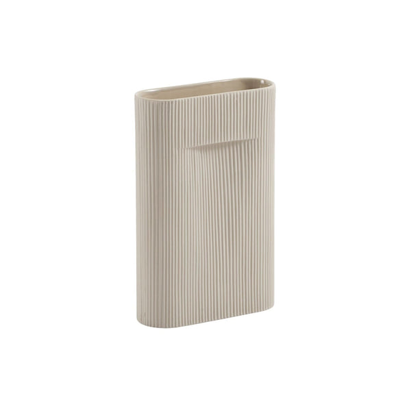 Muuto Ridge maljakko 35 cm, beige - Vaasit Sisustus Spazio