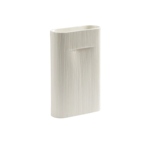 Muuto Ridge maljakko 35 cm, valkoinen - Vaasit Sisustus Spazio