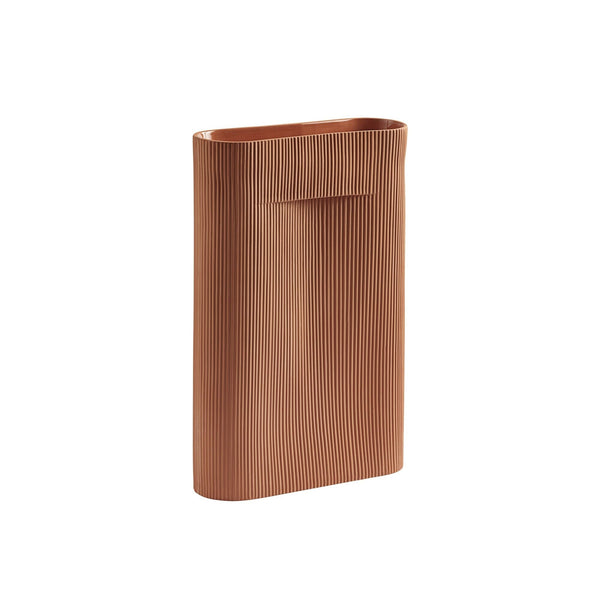Muuto Ridge maljakko 48,5 cm terracotta - Vaasit Sisustus Spazio