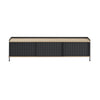Muuto Enfold tv-taso 186 cm musta tammi - Säilytyskalusteet Spazio