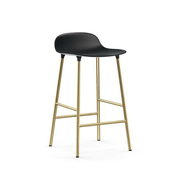 Normann Copenhagen, Form-baarituoli, musta, messinki - Tuolit Spazio