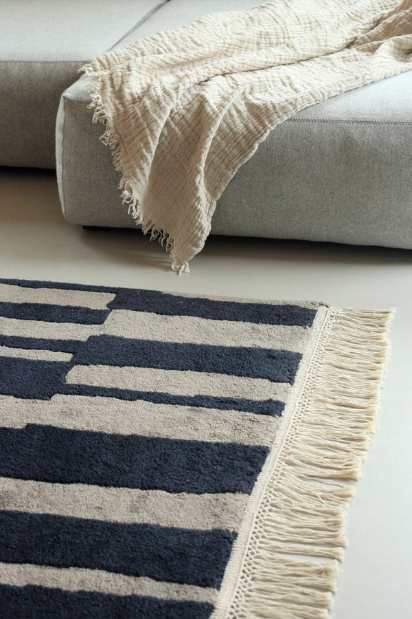 Roots Living, Pilari, bambuvilla matto, hiili, ruskea-Matot Spazio
