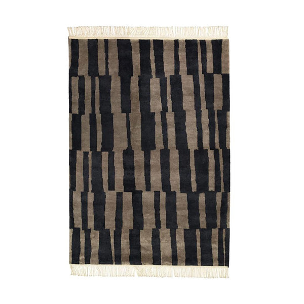 Roots Living, Pilari, bambuvilla matto, hiili, ruskea-Matot Spazio