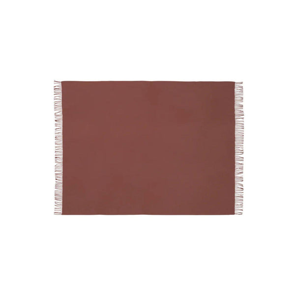 Silkeborg Uldspinderi Season torkkupeitto 130x200cm rosewood - matot ja tekstiilit Spazio