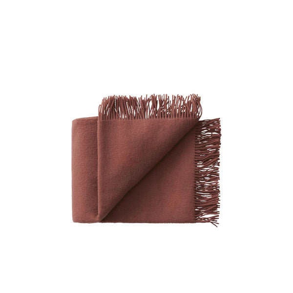 Silkeborg Uldspinderi Season torkkupeitto 130x200cm rosewood - matot ja tekstiilit Spazio
